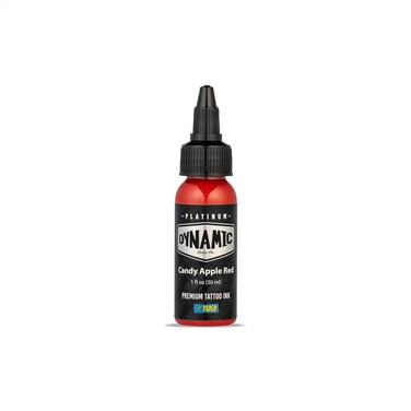 Dynamic Color Co - Candy Apple Red Platinum Collection Tattoo Ink, Dynamic Tattoo Ink, Reach Compliant Premium Tattoo Ink, Safe for European Regulations, Made in Spain, (1 oz Bottle)