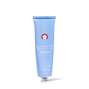 First Aid Beauty - Ultra Repair Rescue Barrier Balm, Deep Hydrating Skin Barrier Mask with 1% Dimethicone, Visible 24-Hour Relief for Dry, Cracked &amp; Chapped Skin, Safe for Sensitive Skin, 2.25 oz