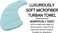 ILES FORMULA Haute Performance Hair Turban Towel - Fast Absorbing Microfiber Towel Wrap, Reduces Hair Static, Frizz, and Breakage, Limited Edition, Spa Blue