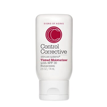 CONTROL CORRECTIVE Tinted Moisturizer With Spf 30, 2.5 Oz - Non-Greasy Hydration, Subtle, Healthy-Looking, Even Out Skin Tone, Moisturizes &amp; Protects, Zinc, Titanium, Natural Sunscreen, Sheer Coverage
