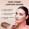 HALEYS Re-sculpt Smoothing Contour Powder (Medium) Lightweight, Non-Caking, Nourishing &amp; Skin-Softening, Infused with Shea Butter &amp; Chamomile Flower Water to Soothe Skin
