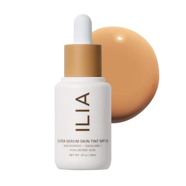 ILIA - Super Serum Skin Tint SPF 40   Non-Comedogenic, Vegan, LIghtweight to Help Against Blue Light, + Pollution while Hydrating, Smoothing, + Refining (Morgat ST11.5, 1 fl oz   30 ml)