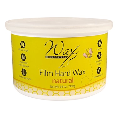 Wax Necessities Waxness Film Hard Wax Natural Tin 14 Ounces