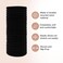 Kitsch Nylon Hair Ties for Girls &amp; Women - No Snag, Pain-free Hair Ties No Damage Ideal for Ponytails, Updos &amp; Braids, 20pcs Black