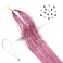 Pink Hair Tinsel Kit Strands, Fairy Hair tinsel kit in Hot Pink Hair Extensions with beads and loop tool Tinsel Strand Hair Extensions (Light Pink Tinsel)