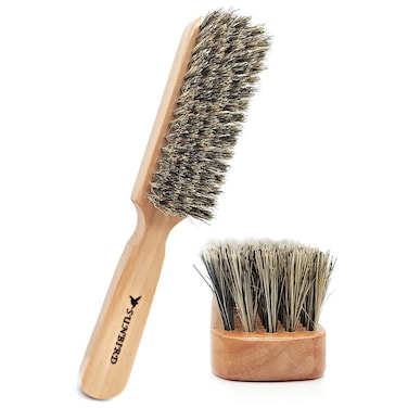 Beard Brush For Men (Soft brush),Bristle brushes，Men's Beard Grooming Tools And Beard Styling Daily Care