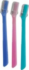 Diane D217 Small Eyebrow Facial Hair Shaper Trimmer, Dermaplaning Razor - 3 Pack