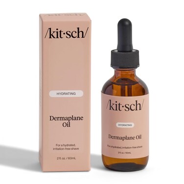 Kitsch Hydrating Dermaplane Oil, Face Shaving Oil for Women - use with Dermaplaning Tool, Razor, Shaver or Microblades for Face for Close Shave, with jojoba oil, vitamin E, grapeseed &amp; argan oil - 2oz