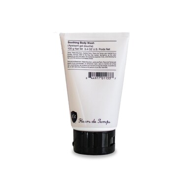 Number 4 Fleurs de Temps Soothing Body Wash. Moisturizing Body Wash with Vitamin E and Oat Extract, 3.4 oz