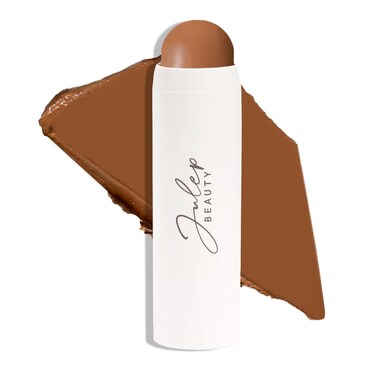 Julep Skip the Brush Cream to Powder Bronzer &amp; Contour Stick - Melted Cocoa Medium skin tones - Long Lasting Blendable and Buildable Color -Multi-Use 2-in-1 Blush and Lip Makeup Stick