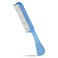 The Hair Doctor Handle Comb with silky smooth rotating teeth reduces hair breakage and hair loss (30 Stainless Teeth, Ice Blue)