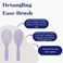 Naturally Dressed Tangle Ease Detangling Brush. Soft &amp; Flexible Bristles - Safe for All Hair Types &ndash; Styling Brush for Separating, Shaping and Defining Curls