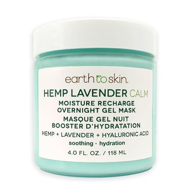 Earth To Skin Hemp Lavender Overnight Gel Mask (4.0 Fl Oz)
