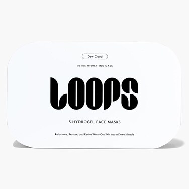 LOOPS Dew Cloud Ultra Hydrating Hydrogel Korean Face Mask for Every Skin - Five Ultra Hydrating Masks to Deeply Moisturize and Restore Your Skin.