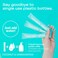 Hydrating Liquid Hand Soap Refill Powder Concentrate 4 Pack Moisturizing Hand Wash, No Harsh Chemicals, Cruelty Free, Eco-Friendly, Makes 10oz Each, Coconut &amp; Sandalwood Scent