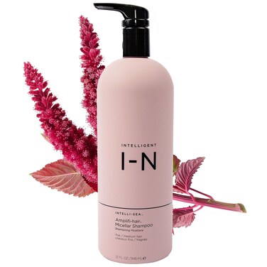 Intelligent Nutrients Amplifi-hair Micellar Shampoo, Plant-Powered Volumizing Shampoo for Fine Hair, Vegan Formula, 32 Oz