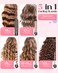 5 in 1 Curling Wand Set, Lopeie Curling Iron with New Upgraded Curling Brush and 4 Interchangeable Ceramic Curling Wand(0.5&rdquo;-1.25&rdquo;), Fast Heating, Include Heat Protective Glove &amp; 2 Clips &amp; Hair Brush