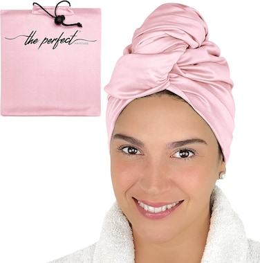 Microfiber Hair Towel Wrap for Women - Gift and Travel - Smooth like Silk - Curly, Wavy, Straight Hair Girls - Plopping Essential - Anti-Frizz, Fast Drying, Works Better than a Cotton T-Shirt