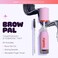 Hally Hair Brow Pal Eyebrow Tint, (Navy) - Gentle &amp; Mess-Free Temporary Eyebrow Gel Makeup for Women - Tinted Brow Gel for Darker, Defined &amp; Fuller-Looking Eyebrows, Lasts Up to 3-5 Days, Vegan