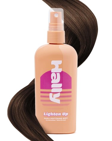 Hally Hair Lightener Spray, Lighten Up for Brunettes - Gentle &amp; Easy to Use Sun Hair Lightening Spray Lightens Hair Up to 2-3 Shades - Hair Brightening Spray for Healthy, Vibrant &amp; Sun-Kissed Look