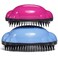 Knot Genie Teeny Detangling Hair Brush for Kids (Pink Relief)   Perfect Detangling Brush for Curly Hair, Gently Separate Tangles, Leaves Hair Smooth and Shiny   The Pain Free Knot Detangler