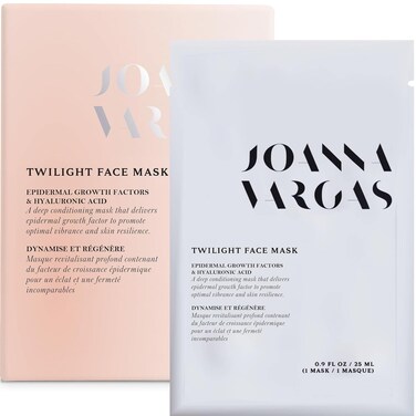 Joanna Vargas Moisturizing Face Mask - Face Sheet Mask with Epidermal Growth Factor - Twilight Facial Mask for Radiant &amp; Plump Complexion- Deep Skin Conditioning Facial Masks for Women - Single Sheet