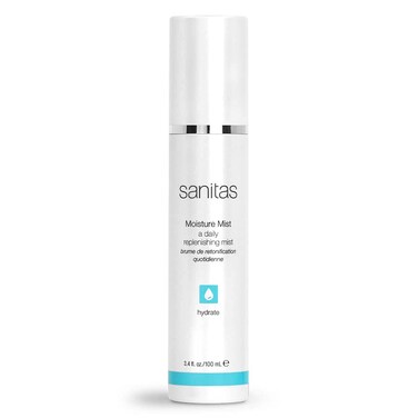 Sanitas Skincare Moisture Mist, Moisture Infusing Spray, Hyaluronic Acid, Beta Glucan, Hydrating Mist, 3.4 Ounces