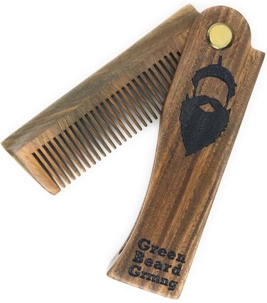 Tree-mendous Sandalwood Folding Comb - Durable Pocket Combs that Plant Trees by Green Beard Grmng