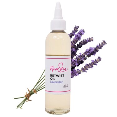 NappStar Retwist Oil, Lavender Scented Smell Good Loc Oil, Aromatic Hair Care for Dreadlocks with Moisturizing Base, 4 Fl Oz