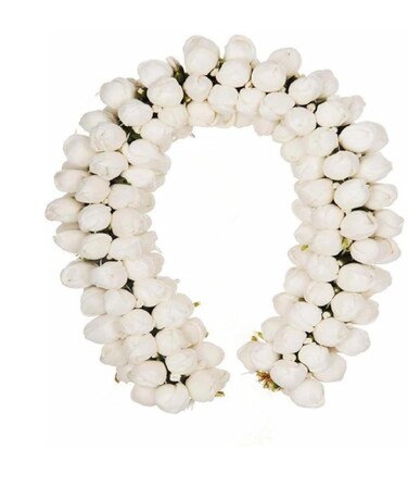 Artificial Jasmin Mogra flower hair Gajra I Juda Bun Gajra I Hair Flower accessories for women and girls, Pack of 1
