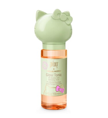 Hello Kitty Glow Tonic, 5% Glycolic Acid Exfoliating Toner, 100 ml