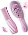 Detangling Brush and Comb Set - Gentle on Scalp Detangler Hair Brush and Styling Comb for Women - Hair Comb and Hairbrush for Thin, Thick, Curly, Straight, and All Other Womens Hair Types by Keranique