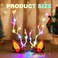 JEAIRTS Light Up Christmas Hair Clips Glowing Reindeer Antlers Headpiece Hair Barrettes Led Xmas Hair Accessories for Women