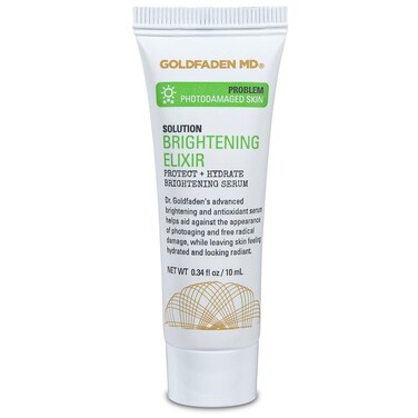 Goldfaden MD Brightening Elixir   Serum w/Vitamin C, Ferulic Acid, Vitamin B &amp; Vitamin E Helps Aid Against Appearance of Photoaging   Leaves Skin Feeling Hydrated &amp; Looking Radiant TRIAL .34 Fl Oz