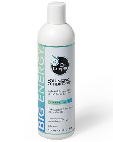 Curl Keeper Big Energy Volumizing Conditioner - Ultra-Lightweight Moisture &amp; Volume for All Curl Types - Weightless Hair Conditioner Adds Volume &amp; Body - Sulfate Free, Water-Based Formula