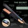 Professional Series MIRA Titanium Flat Iron Hair Straightener for Thick &amp; Fine Hair   Powerful Single-Pass Straightening Iron   Straightener &amp; Curling Iron in One   1 1/4 Inch Wide Flat Iron by MINT