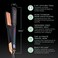 Professional Series MIRA Titanium Flat Iron Hair Straightener for Thick &amp; Fine Hair   Powerful Single-Pass Straightening Iron   Straightener &amp; Curling Iron in One   1 1/4 Inch Wide Flat Iron by MINT