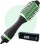 MINT Professional Series 5-in-1 Ionic Hair Dryer Brush, Black &amp; Mint Green - Powerful Frizz-Eliminating Blowout Brush Straightens, Volumizes, Smooths, and De-Frizzes for Fine/Thick Hair