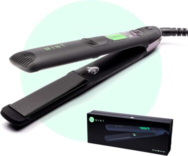 Professional Series Ultra-Smooth Cosmo Flat Iron for Thick Hair by MINT   Powerful Salon-Grade Single-Pass Ceramic Tourmaline Ionic Hair Straightener. Travel-Ready Dual Voltage
