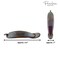 Parcelona French Sleek Tortoise Shell Brown Large 4 1/2" Celluloid No Slip Grip Metal Free Strong Hold Hair Clips for Women French Hair Barrette for Girls Paris Hair Accessories, Made in France