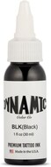 Dynamic Color Co. - Black Tattoo Ink, Long Lasting Vivid Color, Sterilized, Made in USA, Since 1990 (1 oz Bottle)