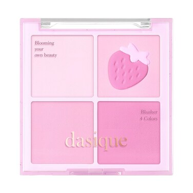 Dasique Blending Mood Cheek #06 Berry Smoothie   4 Blendable Shades in Lightweight Smooth Powder   Vegan   Pink Blush