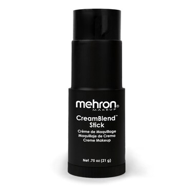 Mehron Makeup CreamBlend Stick   Face Paint, Body Paint, &amp; Foundation Cream Makeup   Perfect for Halloween .75 oz (21 g) (Black)