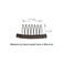 YANTAISIYU 24 Pcs/Lot Steel Wig Clips with Cloth Caps for Making Hairpieces and Wigs - Wig Accessories Tools (Dark Brown)