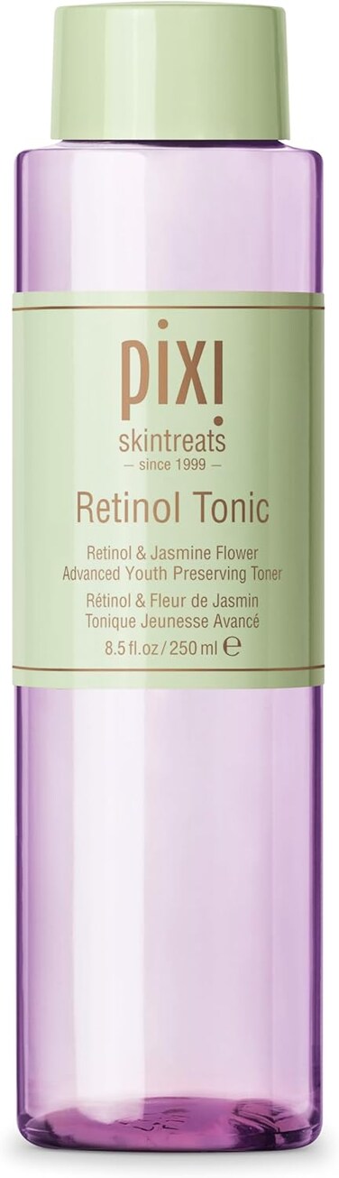 Pixi Retinol Tonic, Smoothing &amp; Firming Facial Toner, Enhanced with Peptides to Boost Collagen Production, Alcohol-Free Daily Rejuvenating Toner, 250 ml / 8.5 fl oz