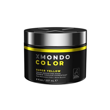 XMONDO Color Super Yellow Depositing Mask &amp; Semi-Permanent Yellow Dye   Infused with Bond Booster Technology &amp; Hyaluronic Acid for Nourishment, Revitalization &amp; Repair, Vegan Formula, 8 Fl Oz 1-Pack