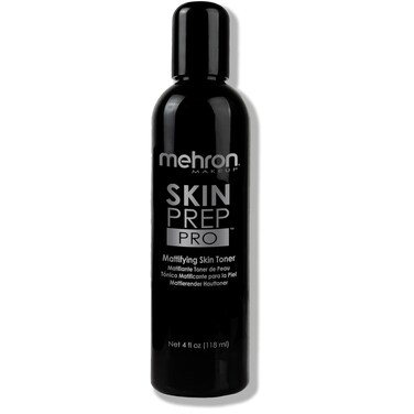 Mehron Makeup Skin Prep Pro Mattifying Skin Toner   Long Lasting Pre-Makeup Primer 4 fl oz (120 ml)