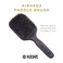 Kent AH13G Airhedz Pro Pure Bristle Paddle Brush (Medium, Grey) - for Smoothing and Finishing
