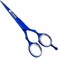 Macs Professional Razor Edge Barber Hair Cutting Scissors - Japanese Stainless Steel Salon Scissors - 5.5&rdquo; Overall Length - Fine Adjustment - Blue Titanium - Premium Shears for Hair Cutting-2038
