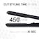 Brilliance New York 1.25 Inch Diamond Ceramic Flat Iron Hair Straightener, Professional Straightener Flat Iron with Anti-Static Ionic Plates